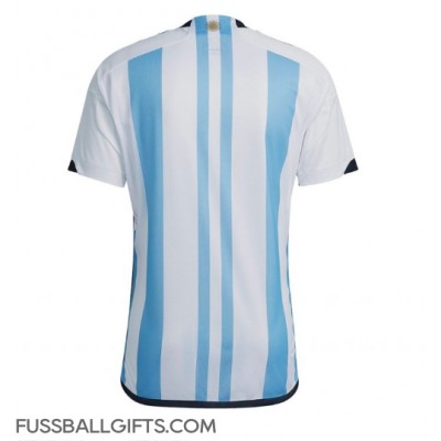 Argentinien Fußballbekleidung Heimtrikot WM 2022 Kurzarm
